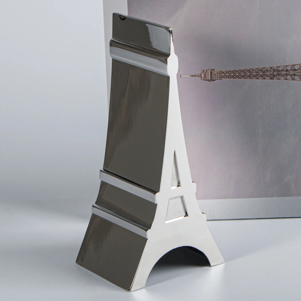 Custom World Famous Architecture Notre Dame Triumphal Arch Paris Louvre Dubai Burj Kalifa Metal 3d Miniature Building Model