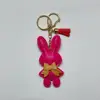 Rose red with key ring tassel