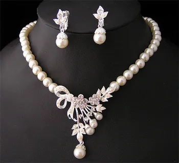 Hawaiian Pearl Jewelry Set Necklace Earing Sets For Wedding Jewelry