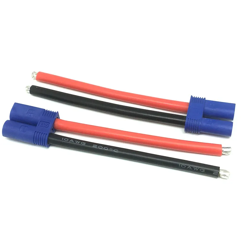 Настраиваемый разъем мама папа EC5 кабель для зарядки 12AWG силиконовый провод радиоуправляемой машины вертолета Lipo