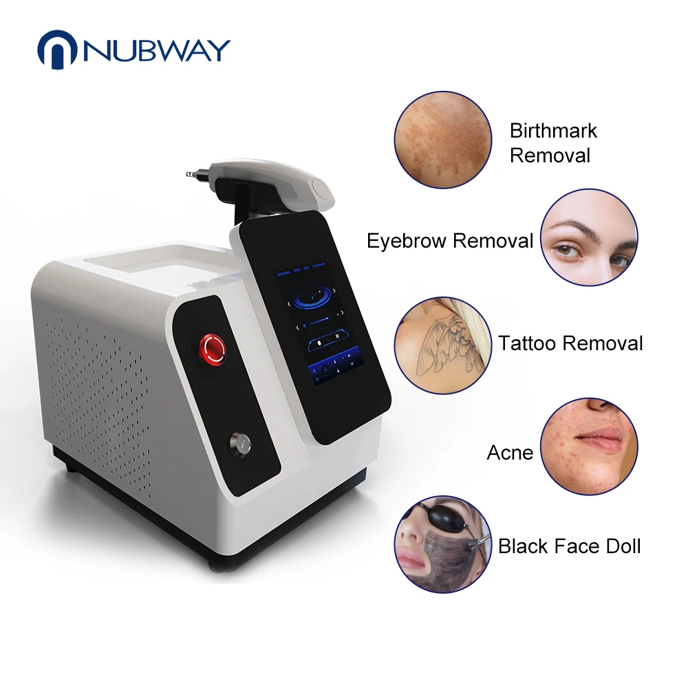 Professional Eyebrow Tattoo Removal and Various Pigment Disorders Portable Nd YAG Laser for Salon with Free Online Training