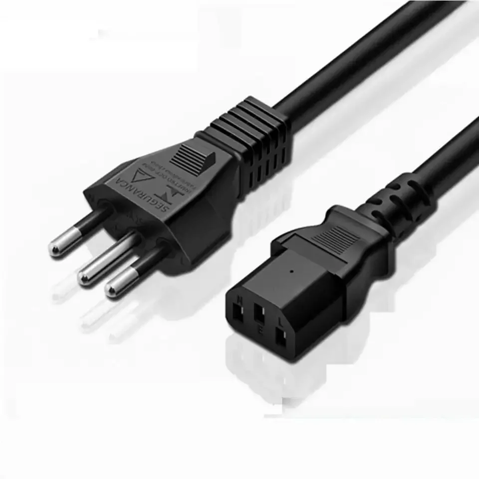 6ft Brazil 3 Pin Plug To C13 Power Cord Brazil 16a Nbr14136 To C13 6 Cord Brazil Industrial To 1370