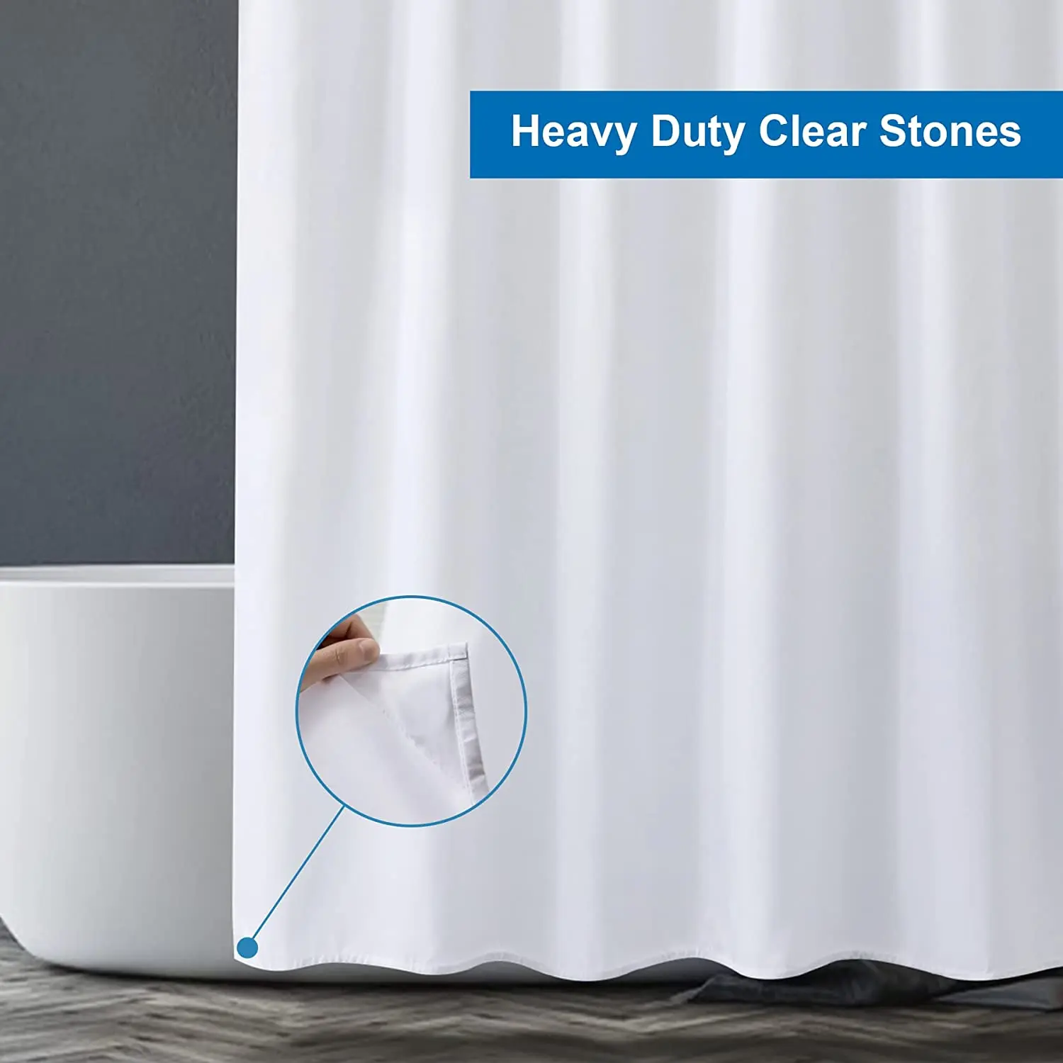 Tenda Doccia Lusso Con Fiori Rossi 180x180 Cm, Set Completo Con 12 Ganci, Impermeabile E Lavabile - 2
