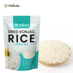 Customized Instant  Foods Keto Diet 1Kg Sugar Free KGM GMO Free Food Chinese Halal Made Primary Dried Konjac Rice