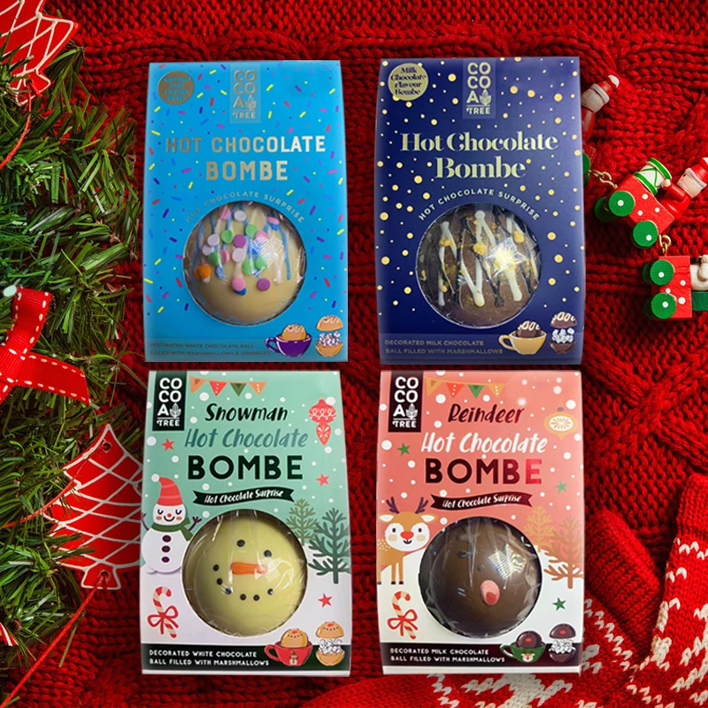 Factory Chocolate Cocoa Bomb with Marshmallow Filled in BRC Certified