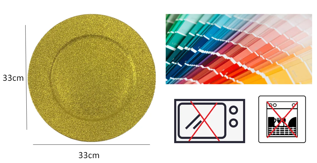 Wholesale Plastic Charger Plate Round Plate Gold Charger Plate For Wedding Buy Charger Plates