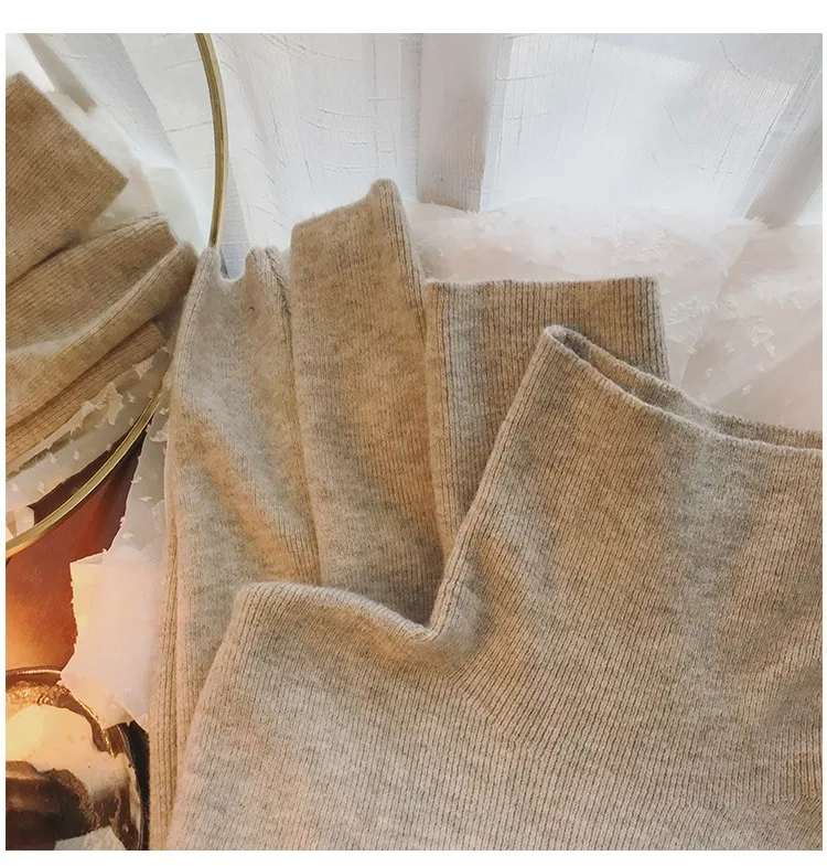 Women's High-Neck Winter Jumper Soft Inner Design Thickened Viscose ...