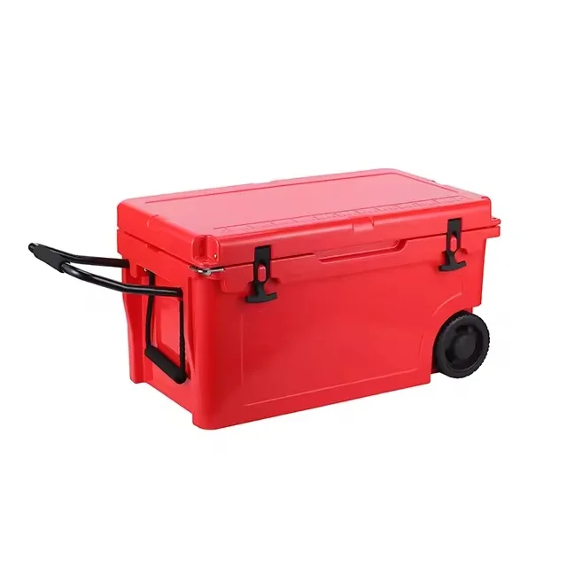 Camping Cooler Box 55QT Rotomolded Heavy Duty Ice Chest with