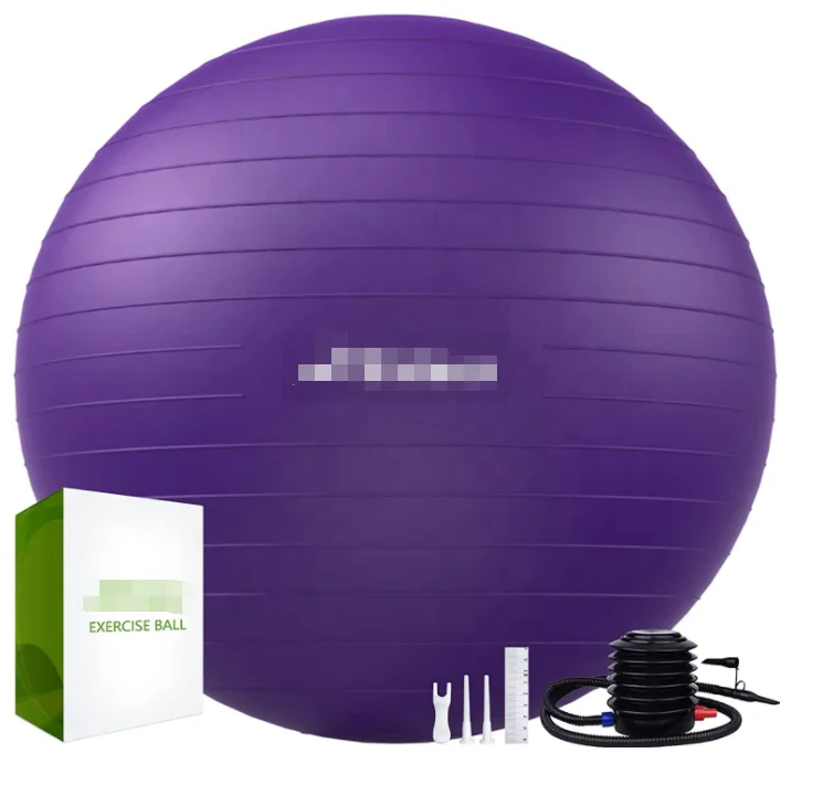 ONESTARSPORTS Custom Size Small Black Anti Burst Pvc Gym Ball Balance Half Exercise Fitness Inflatable Frosted Yoga Ball