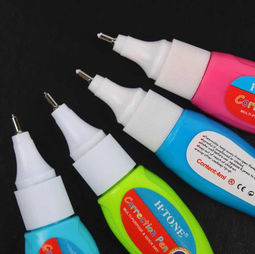 Cheap Metal Tip Correction Pens Stationery Supplies Quick Drying Non