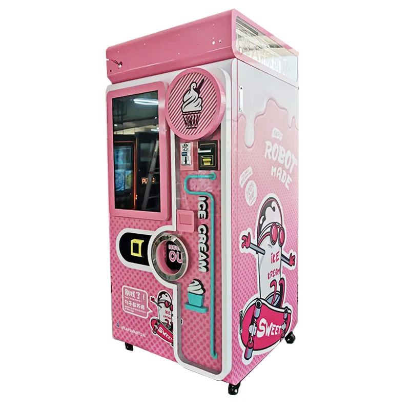 Robot Icecream Vending Machine Automatic Vending Machine Germany Icecream Coin Operated Ice