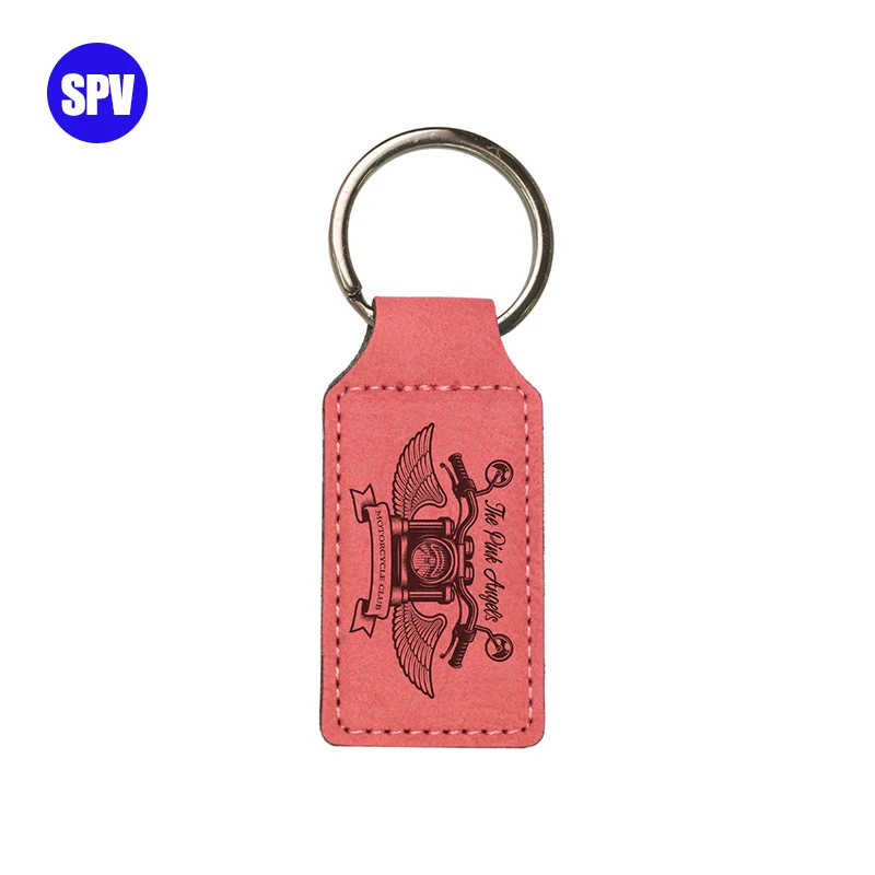 Hight Quality Blanks For Laser , Leather Keychain For Laser Engraving Blank , Leatheren Laser Cut Keychain Blank