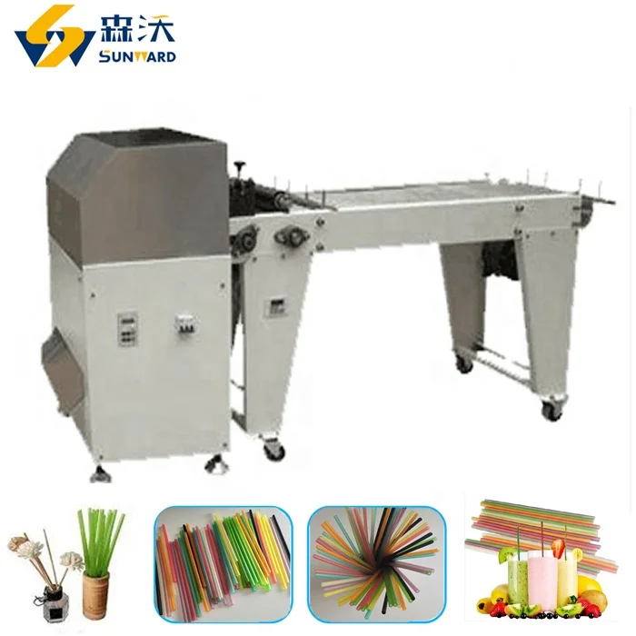 Multi-function Rice Tapioca Drinking Straw Maker Making Machine / Edible Straw Maker Cutlery Extruder Equipment