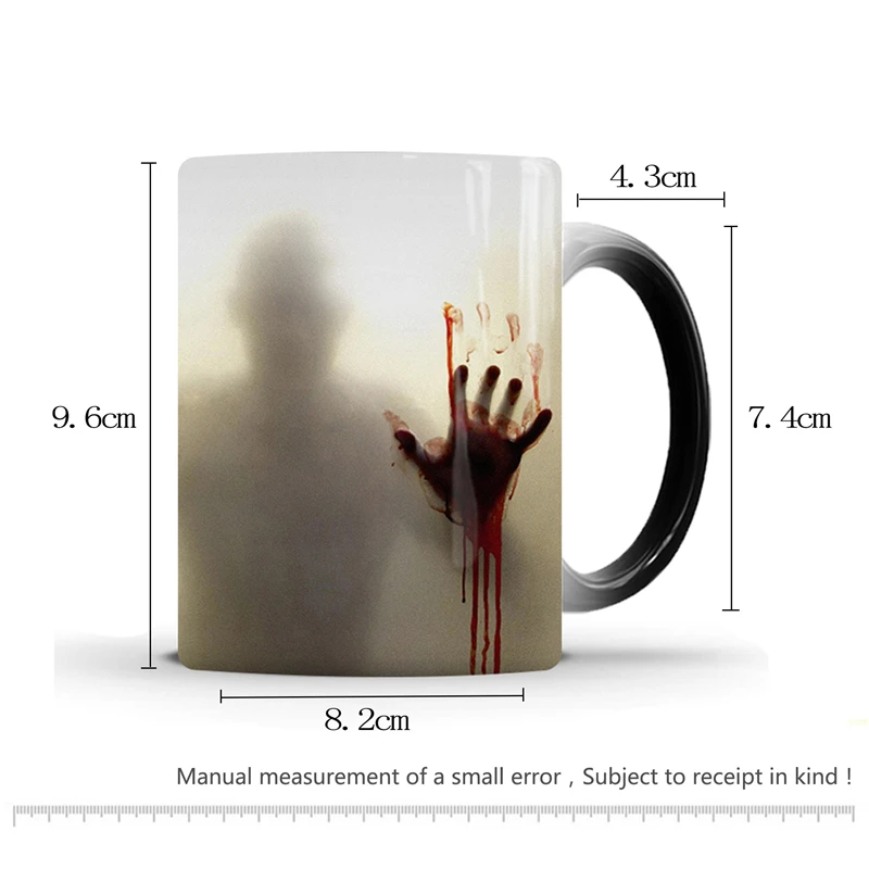 Zombie Color Changing Mug Cup The Walking Dead Creative Thermochromic Ceramic Tea Milk Water Coffee Mug Office Drinkware Gifts