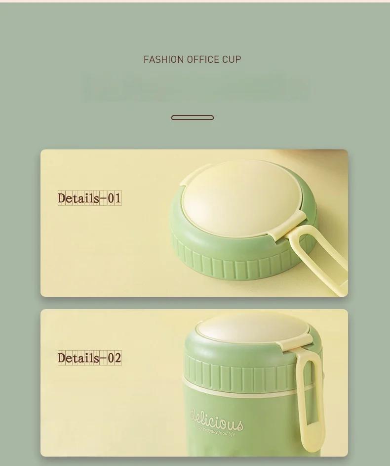Factory Prices High Quality Household Portable Soup Cup Insulation Breakfast Cup Soybean Milk Cup With Spoon_20