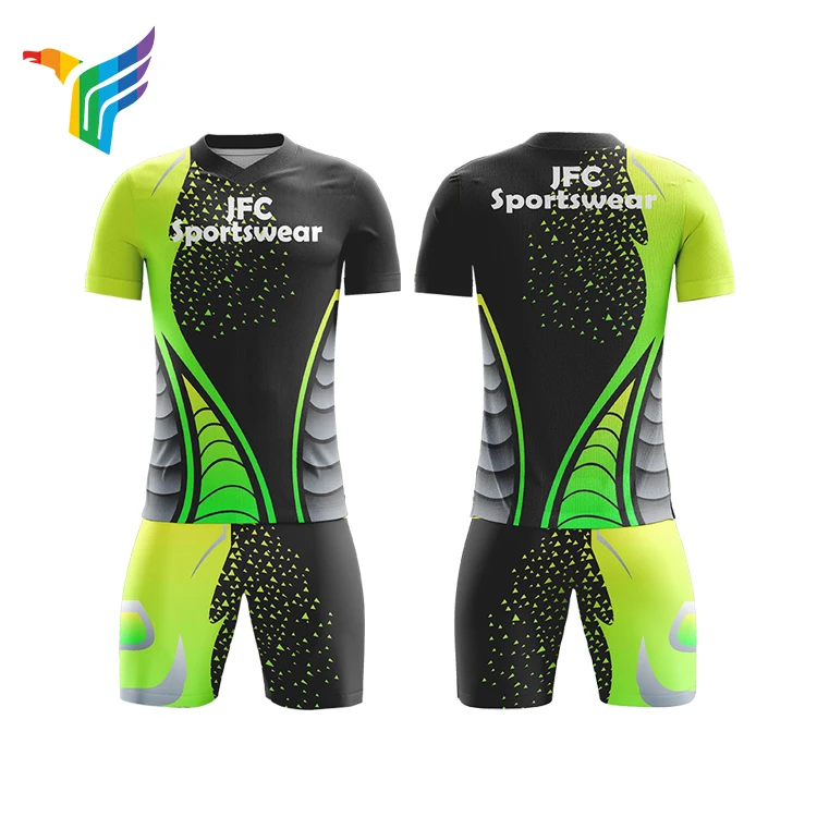 OEM Custom Sublimation Yellow Brazil Soccer Football Uniform Jersey Kids Soccer Jersey School Soccer Team