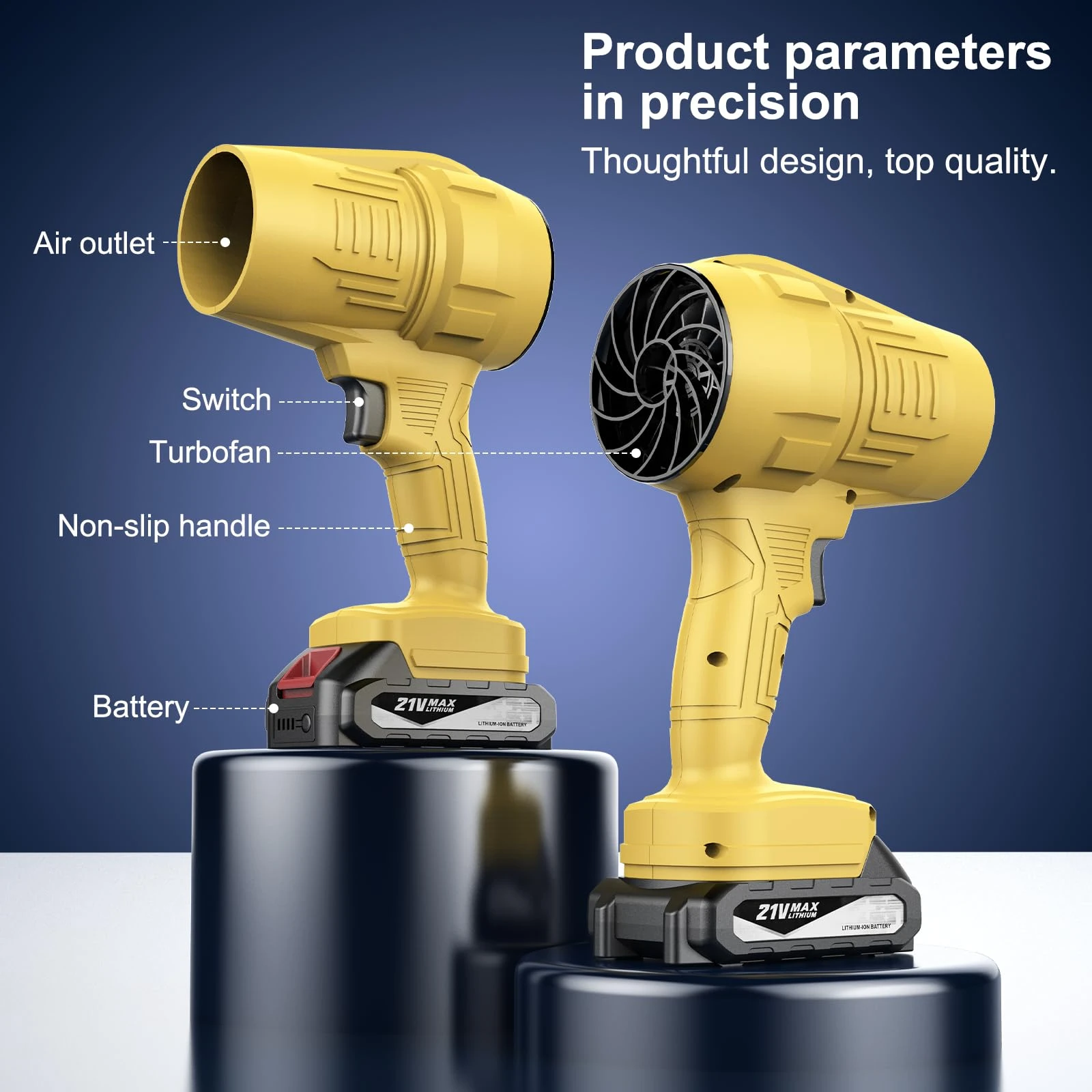 High-speed Cordless Turbo Blower, 21V, DIY - detail 10