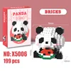 X5006 panda eats watermelon