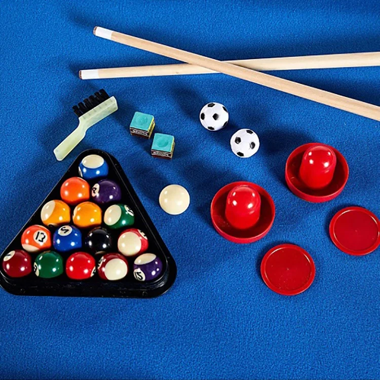 SZX Modern 4 in 1 Billiard & Pool Table with air Hockey and Tennis Dinning for Adult