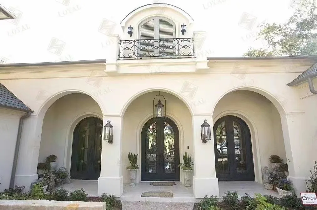 Door Main Surface Pattern Finish Mount Wmetalt Iron Gates Style Steel New Modern Design Cheap Price Latest Europe Village Villa