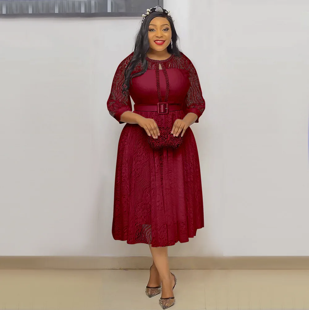 Summer Elegant Chic V-Neck Chiffon Tunic Dress for Work