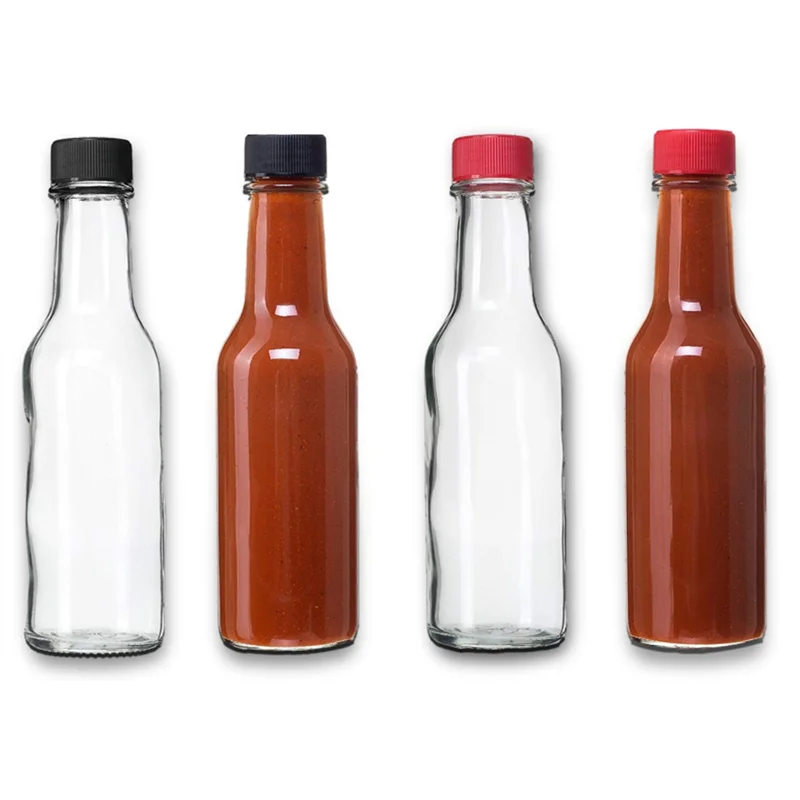 5 Oz Woozy Hot Chili Sauce Glass Bottle With 24mm Continuous Thread Cap ...