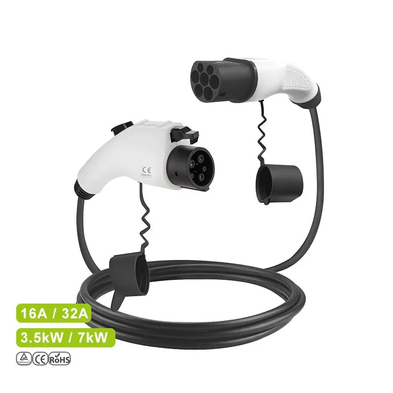 Duosida 32A 22KW EV Charger - Fast Type 2 to Type 2 Cable