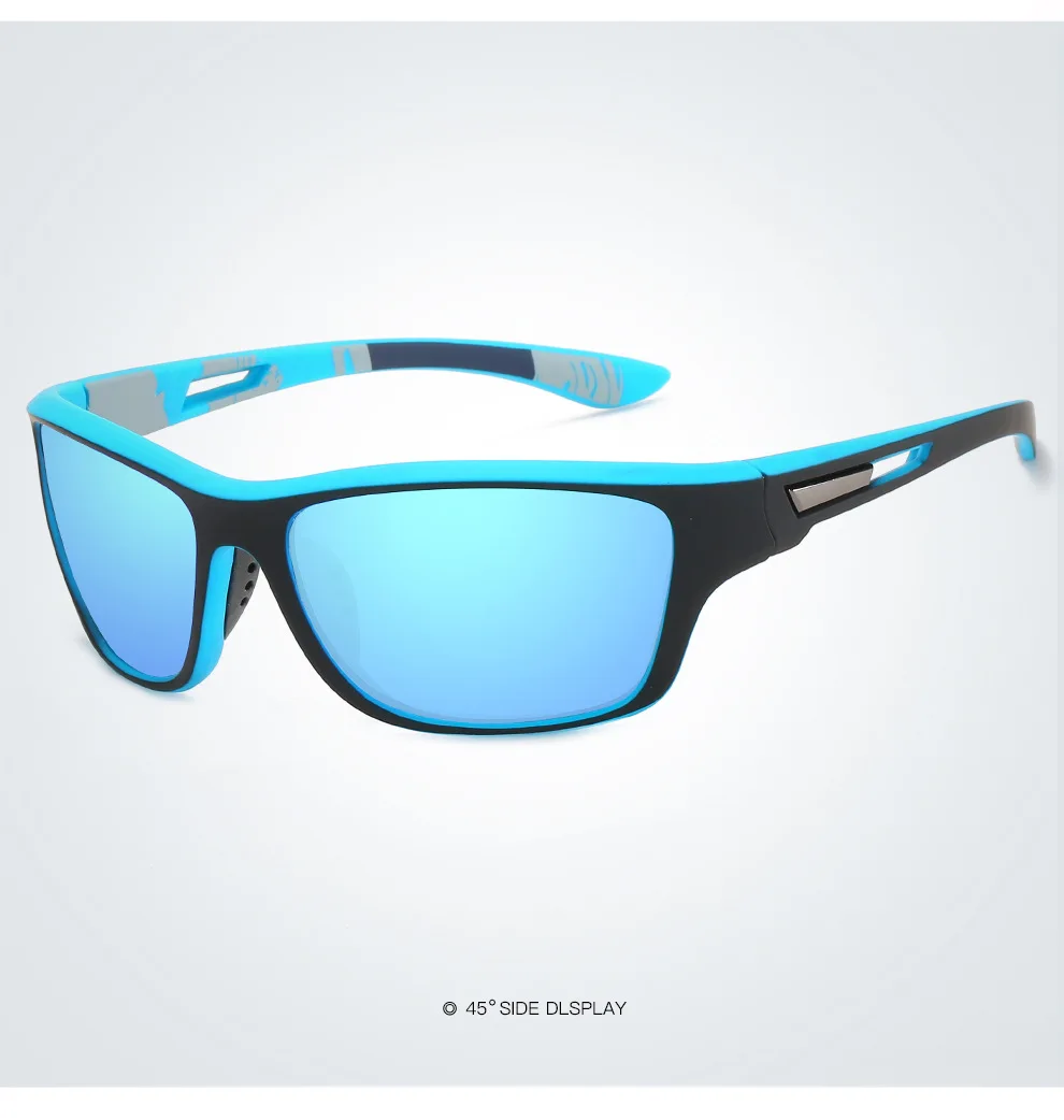 New Polarized Wrap Sunglasses Mens Sport Running Fishing Golfing Driving Glasses 