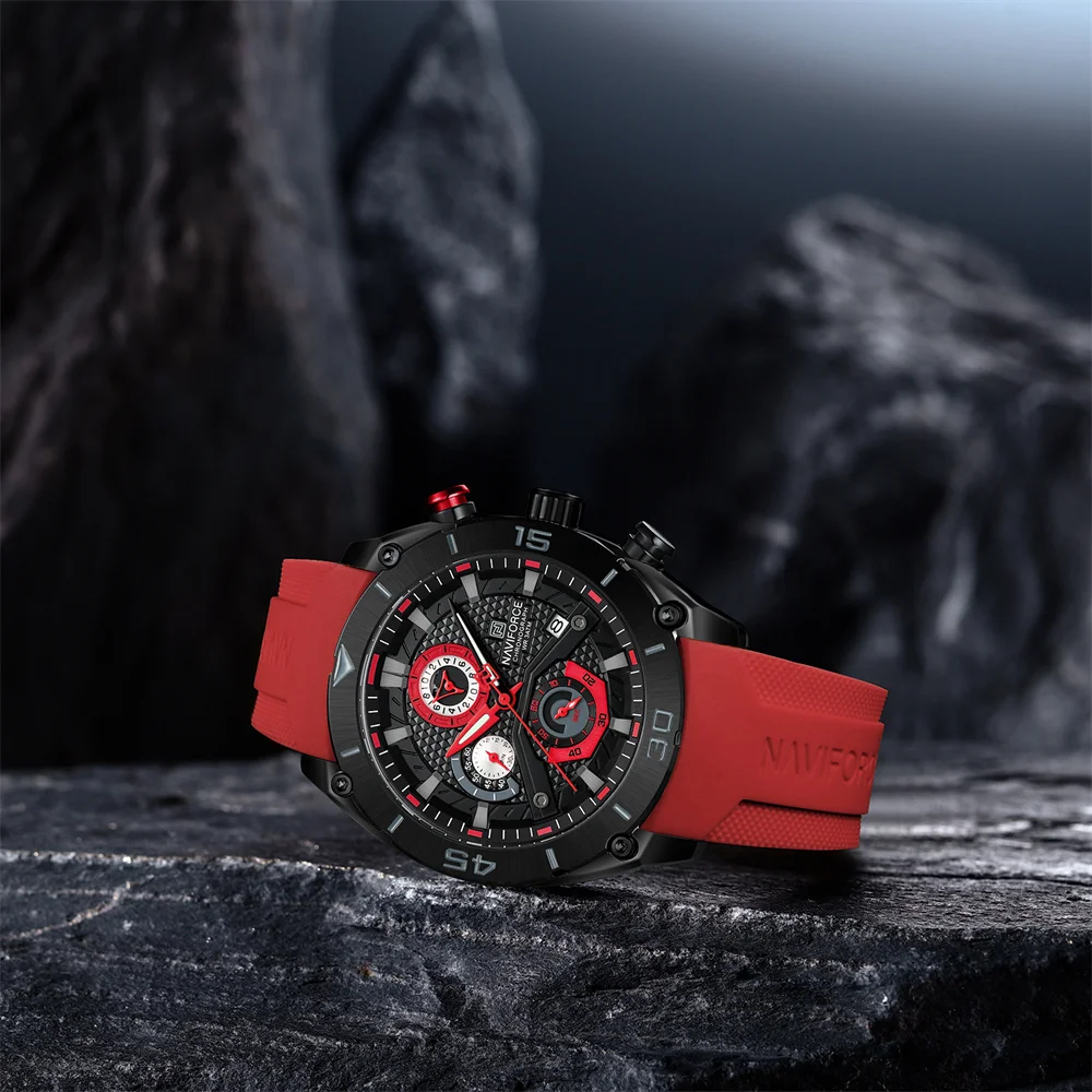 NAVIFORCE 8038 BBR Fábrica Logotipo personalizado Reloj de pulsera