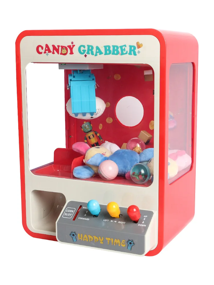 Electronic Claw Toy Grabber Machine with LED Lights and Music Mini Candy Grabber for Kids