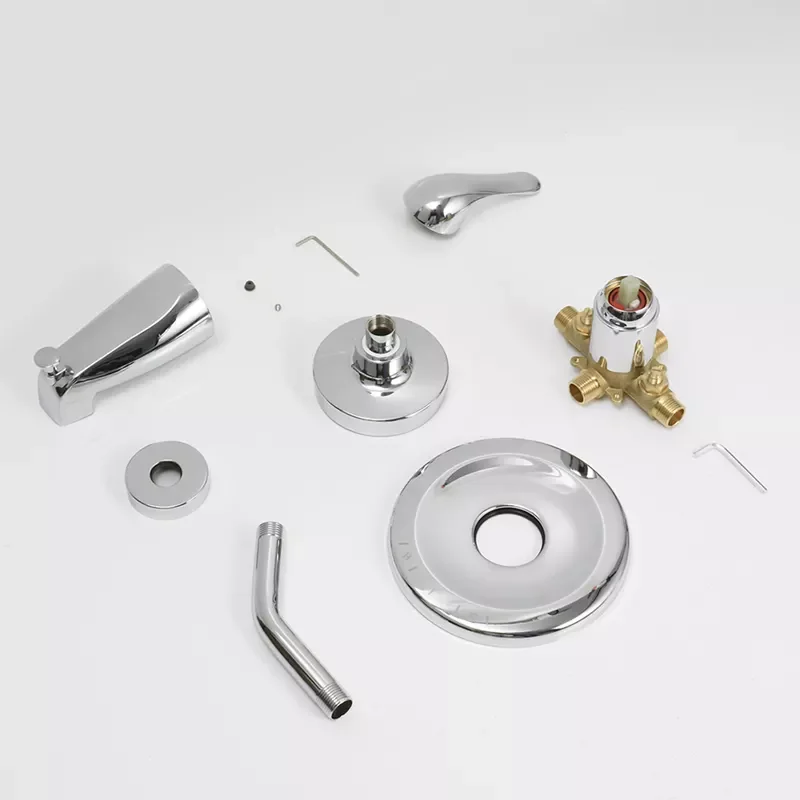 Shower Faucet Set With Valve And Tub Spout 6 Inch Shower Head Shower