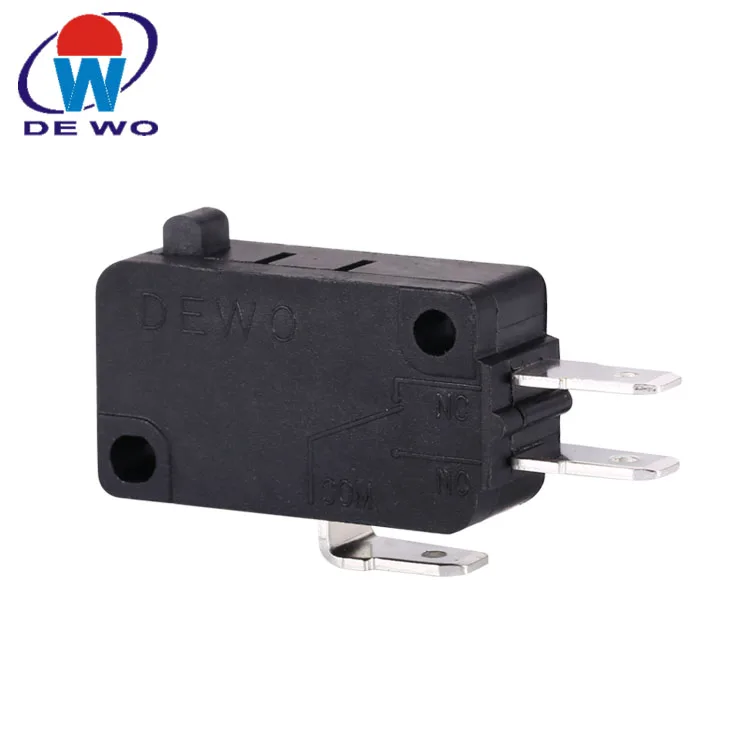 New Coffer Maker Micro Switch 3pins 16a 20a 250v Black Color Solder Terminals Limit Switch