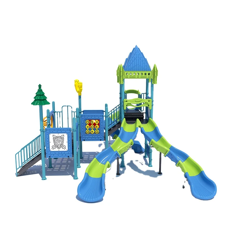 Feelkids ALT-24016CS Plastic Slide Outdoor Playground Amusement Equipment for Children's Play >500kg Capacity >10 Passengers