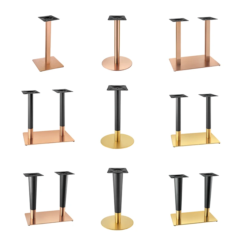 Modern Style Ornamental Wrought Iron Industrial Metal Dining Table Legs