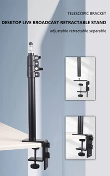 KALIOU X010 Photography Adjustable Desktop Aluminum Camera Mobile Phone Tripod C Led Ring Light Stand product image
