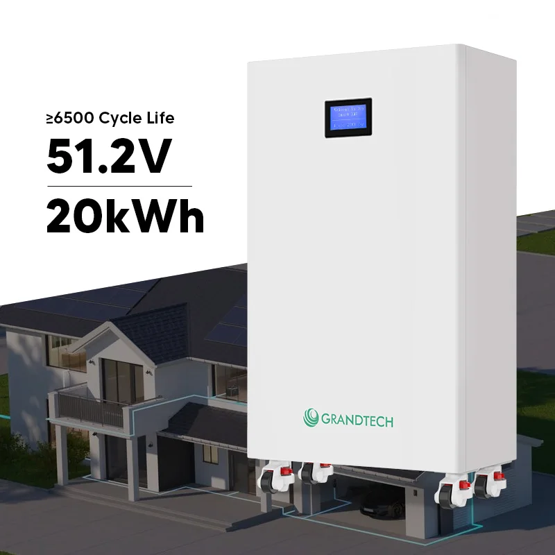 Batterie al litio LiFePO4 Grandtech da 48 V / 51,2 V, 400 Ah, 314 Ah, 30 kWh per impianti solari, sistema di accumulo energetico domestico da 20 kWh
