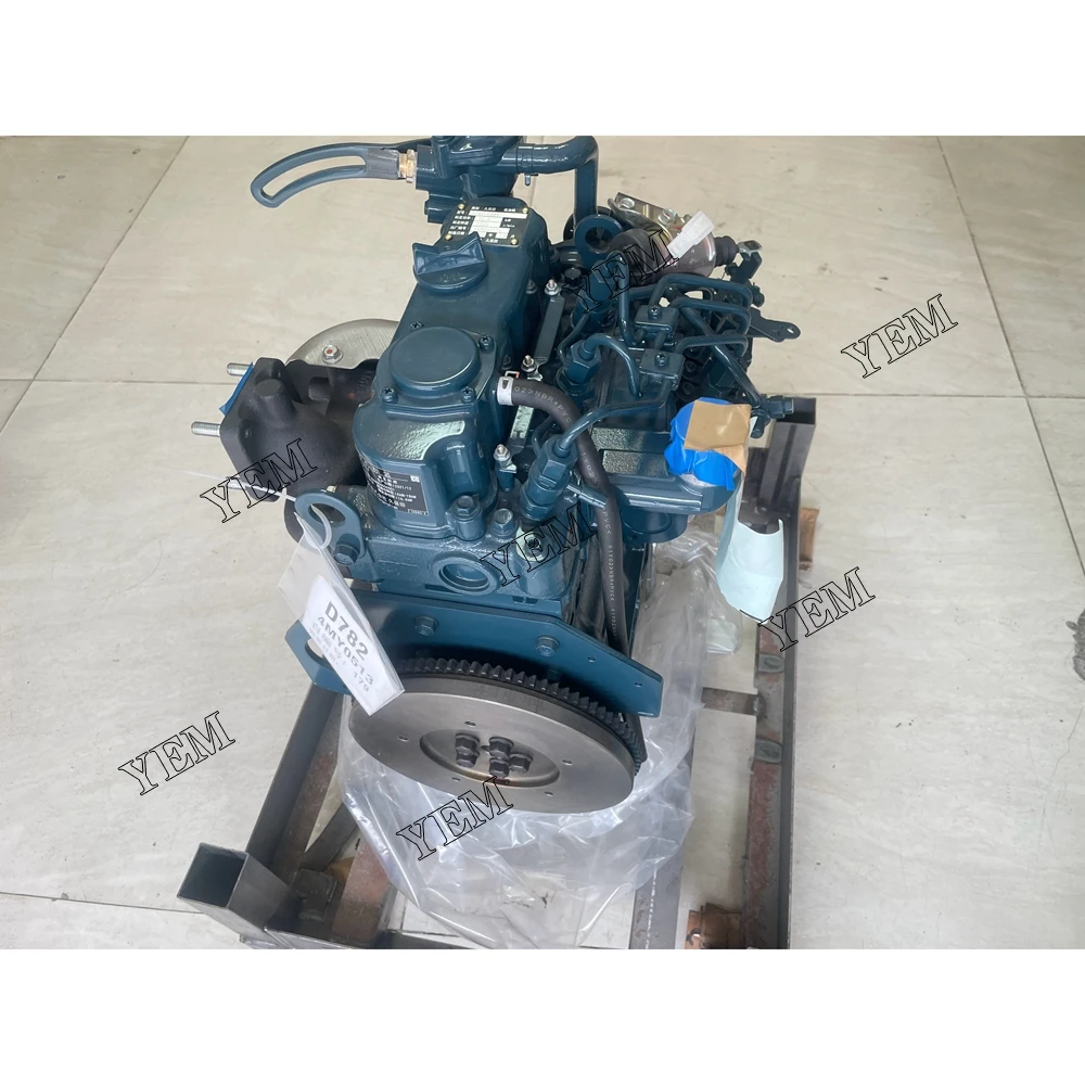 For Kubota D782 Complete Engine Assembly 4MY0513 New 3200RPM 14.4KW 6