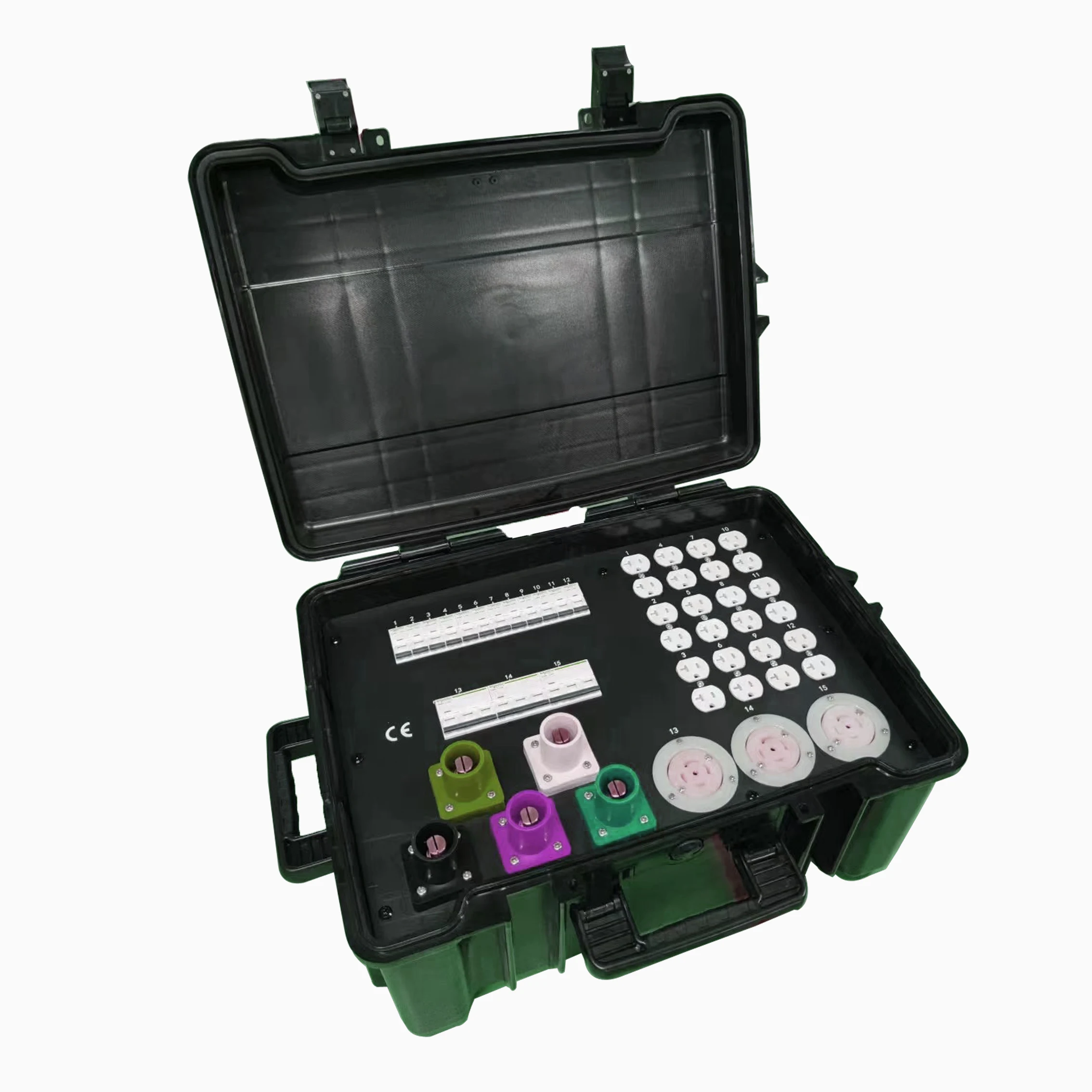 Portable Plastic Power Distribution Box With Camlock Input 9 Channels ...