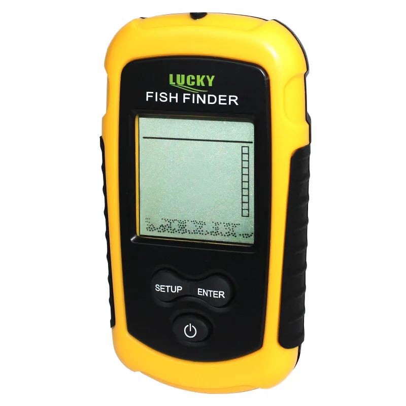 LUCKY Détecteur De Poisson Écran LCD Couleur 7,1 Cm - Sonar Double Fréquence 100m Portable