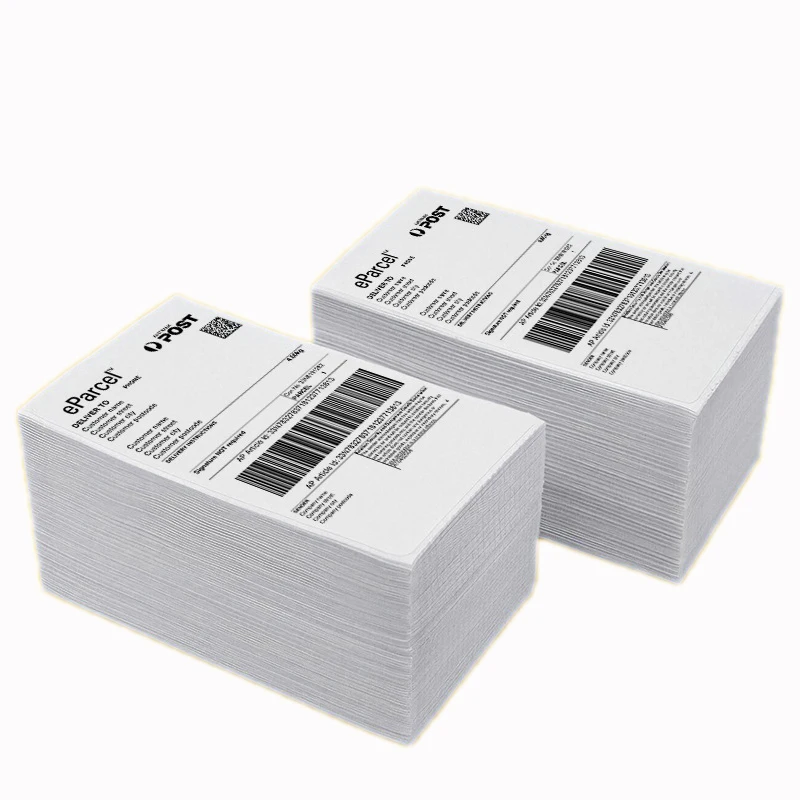75x125 Shipping Label Barcode Thermal Labels 75*125 Shipping Label Stickers 3x5 Thermal Paper with Perforated Line