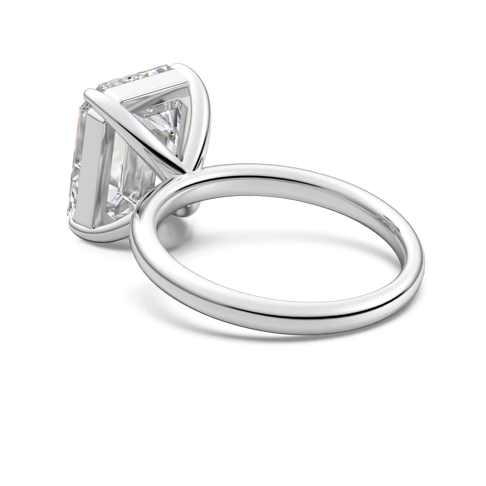 KAKODIY High Jewelry Exclusive Design 925 Sterling Silver 8ct Rectangular 5A Cubic Zirconia Wedding Ring Engagement Bride Promise Ring detail 2