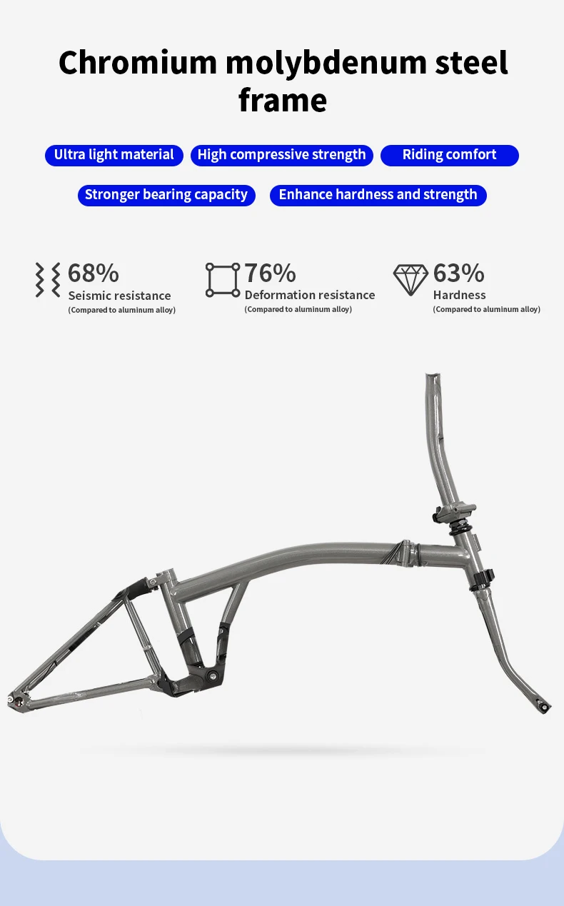 KOSDA Factory hot selling bicycle folding bike factory price 16 inch steel mountain folding bicycle