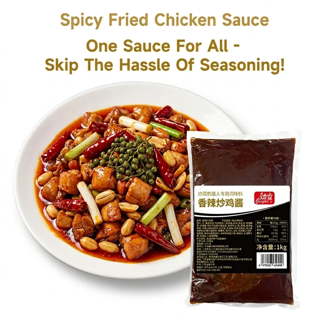 Spicy Stir Fry Chicken Sauce One Step Cooking Seasoning Rich Sichuan Style Flavor Convenient Ready to Use Marinade