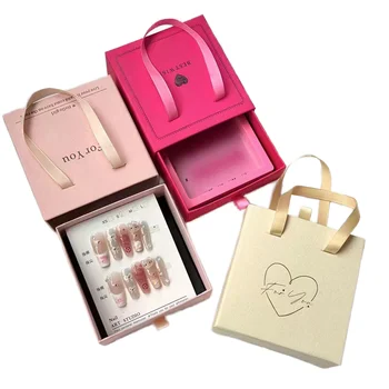 High-End Internet Celebrity Jewelry Gift Box Hand-held Crystal Bracelets Accessories Storage Drawer Matt Lamination for Necklace