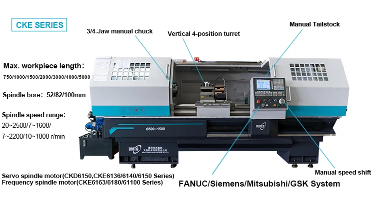 Dmtg Cke6140 Cnc Lathe Dalian Machine Tool Dalian Lathe Flat Bed Lathe ...