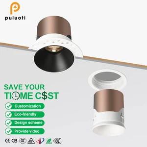 Modern Pre-embedded LED Spotlights, Both Frameless and Framed Designs, Featuring Full-spectrum Eye-friendly Chips for Indoor Use