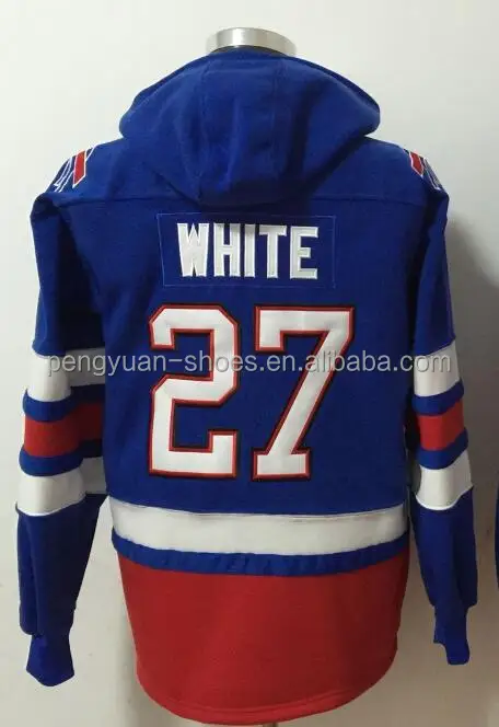 Wholesale Custom #17 Josh Allen #14 Stefon Diggs #40 Von Miller Style Jersey  Embroidered American Football Sweater Winter Hoodie From m.