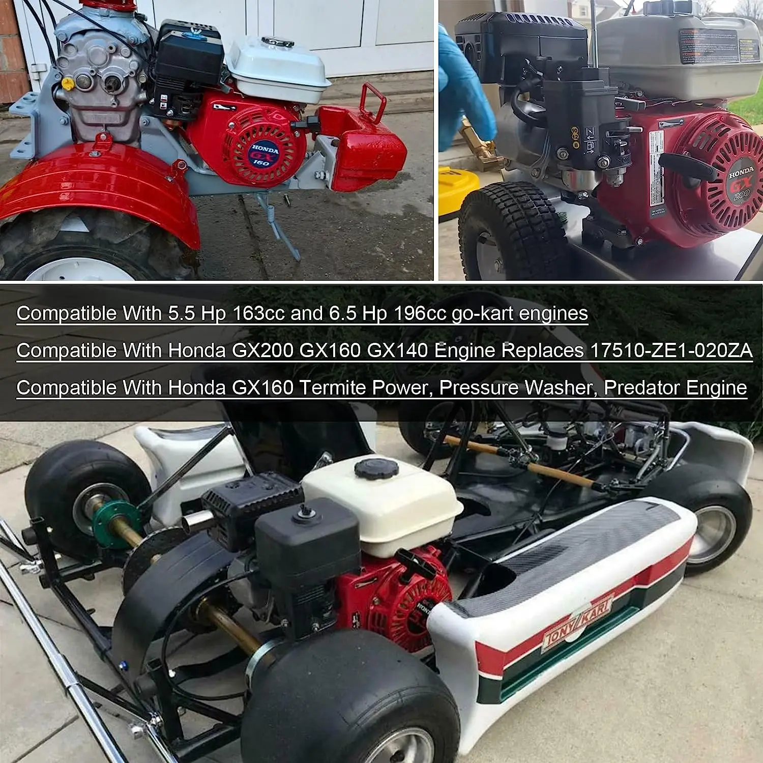 Gas Petrol Fuel Tank Engines For Honda GX140 GX160 GX200 5.5HP 6.5hp