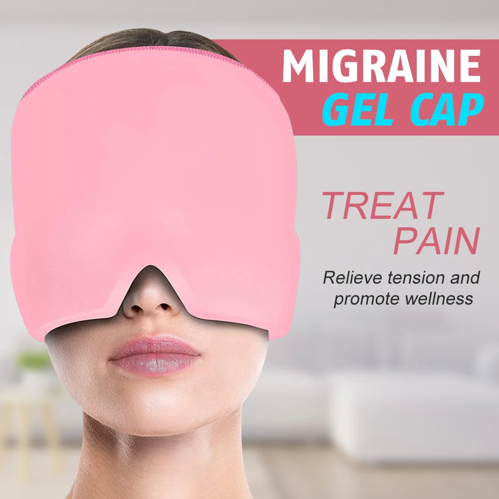 Hot And Cold Therapy Form Fitting Migraine Relief Ice Head Wrap