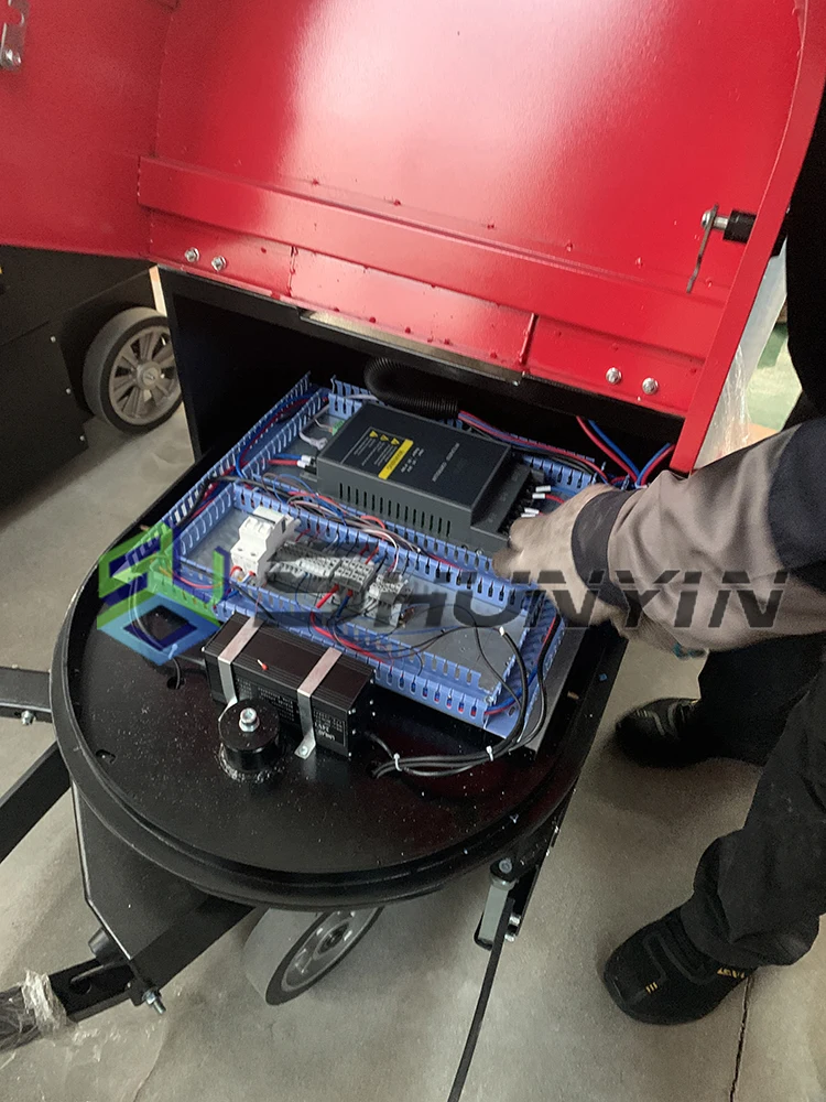 Full Auto Robotic Pallet Wrapper / Intelligent Self-propelled Robot ...